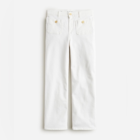 NWT J. Crew Sailor slim wide-leg jean in white - Picture 2 of 16